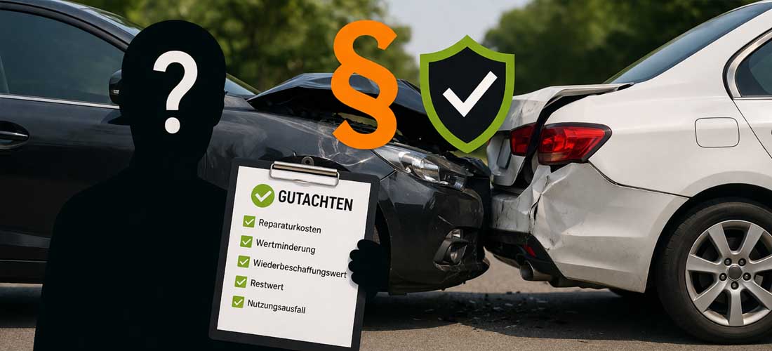Wer zahlt das Gutachten nach dem Unfall? Wer zahlt das Gutachten nach dem Unfall