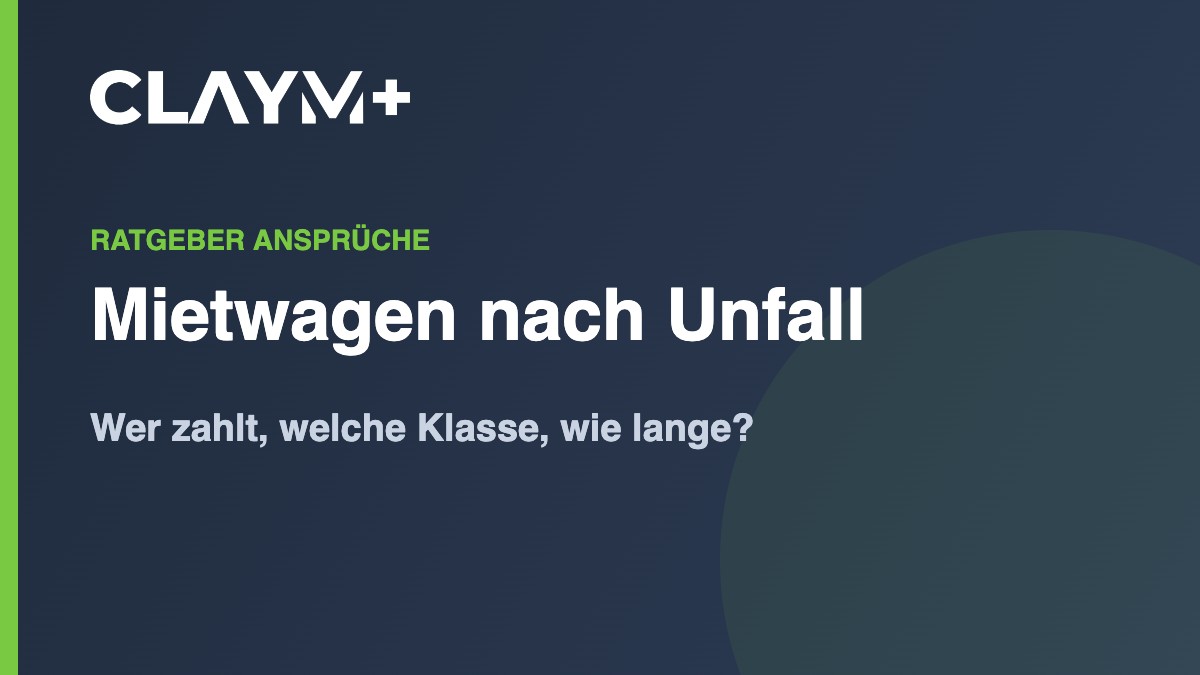 Mietwagen nach Unfall – wer zahlt? Mietwagen nach Unfall – wer zahlt?