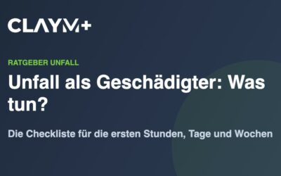 Unfall als Geschädigter: Was tun? Die komplette Checkliste